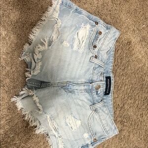 Aéropostale Light Blue Ripped Jean Shorts